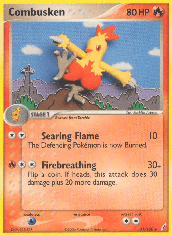 Combusken — EX Crystal Guardians 31/100