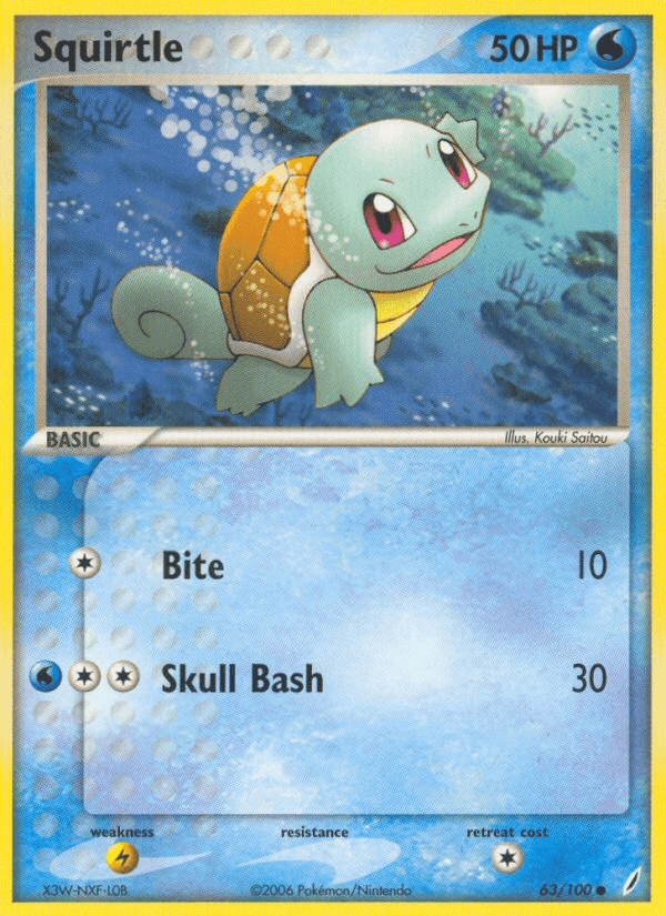 Squirtle — EX Crystal Guardians 63/100