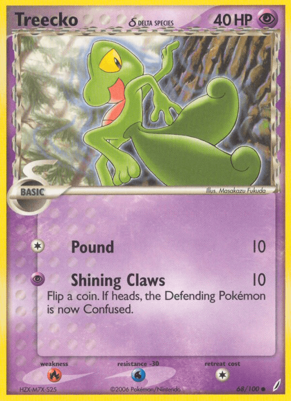 Treecko δ — EX Crystal Guardians 68/100