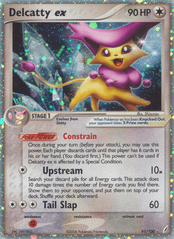 Delcatty ex — EX Crystal Guardians 91/100