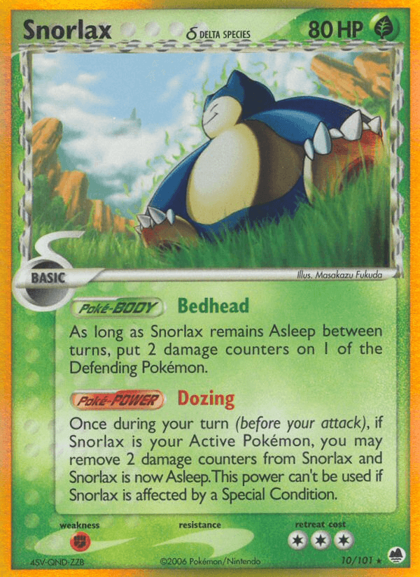 Snorlax δ — EX Dragon Frontiers 10/101