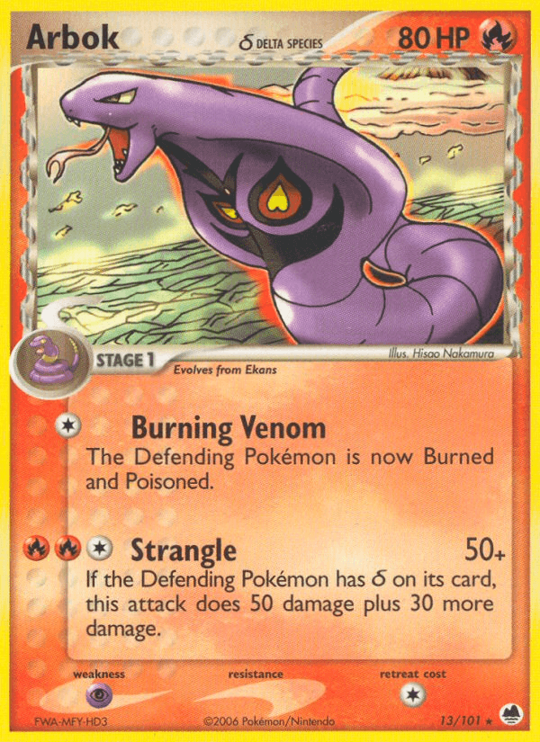 Arbok δ — EX Dragon Frontiers 13/101
