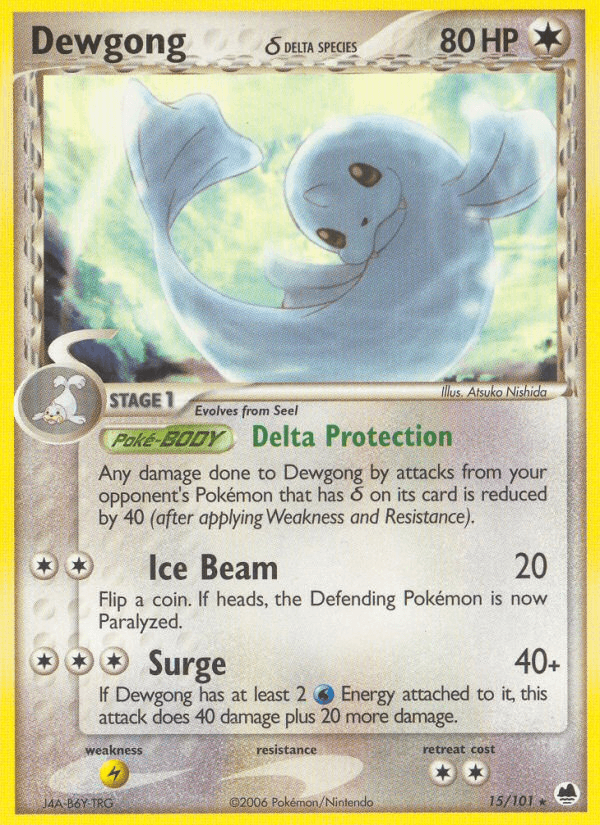 Dewgong δ — EX Dragon Frontiers 15/101
