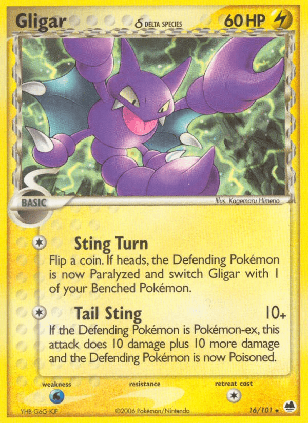 Gligar δ — EX Dragon Frontiers 16/101