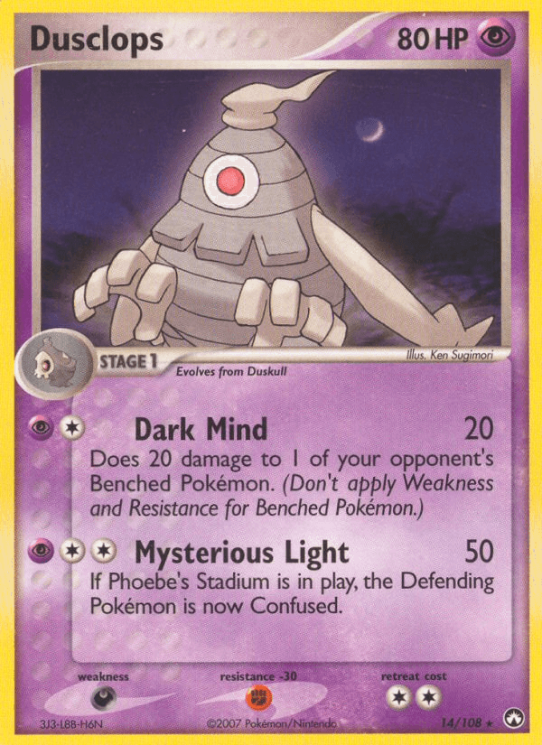 Dusclops — EX Power Keepers 14/108