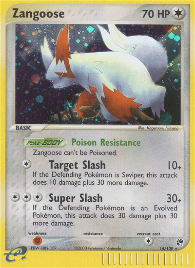 Zangoose — EX Sandstorm 14/100