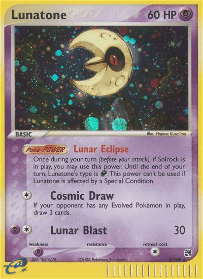 Lunatone — EX Sandstorm 8/100