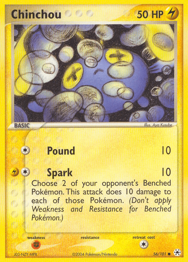 Chinchou — EX Hidden Legends 56/101