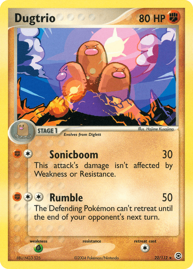 Dugtrio — EX FireRed & LeafGreen 22/112
