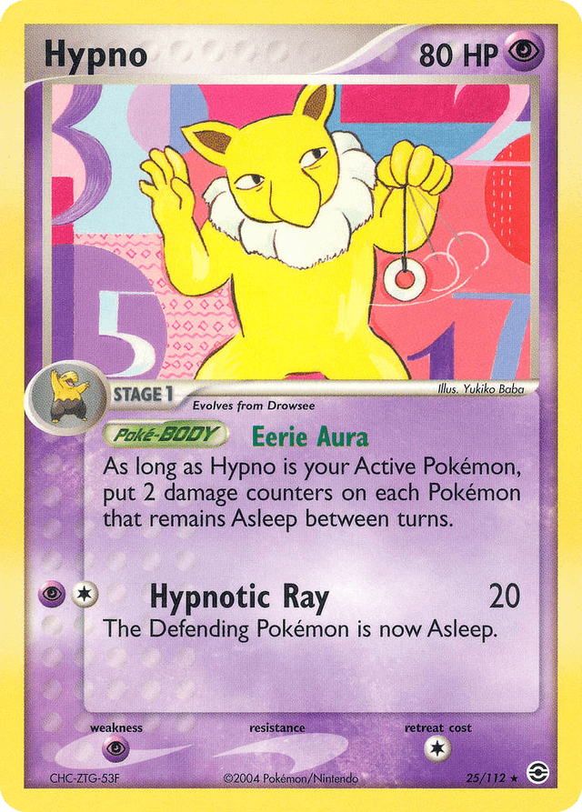 Hypno — EX FireRed & LeafGreen 25/112
