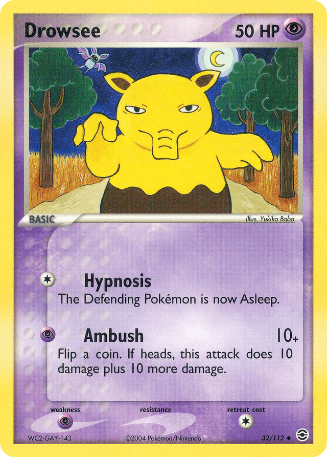 Drowzee — EX FireRed & LeafGreen 32/112