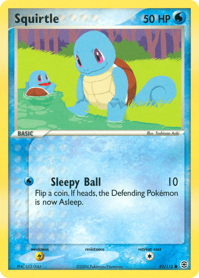 Squirtle — EX FireRed & LeafGreen 82/112