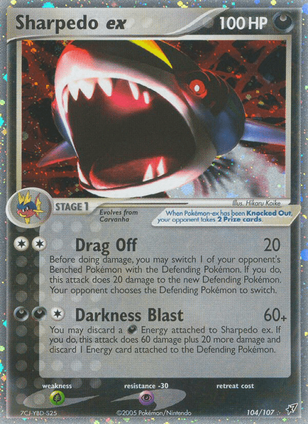 Sharpedo ex — EX Deoxys 104/107