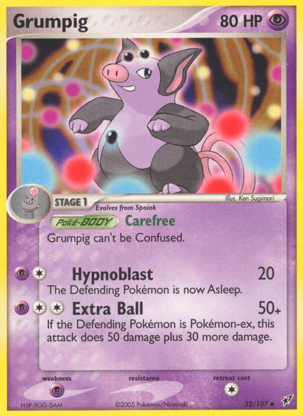 Grumpig — EX Deoxys 32/107