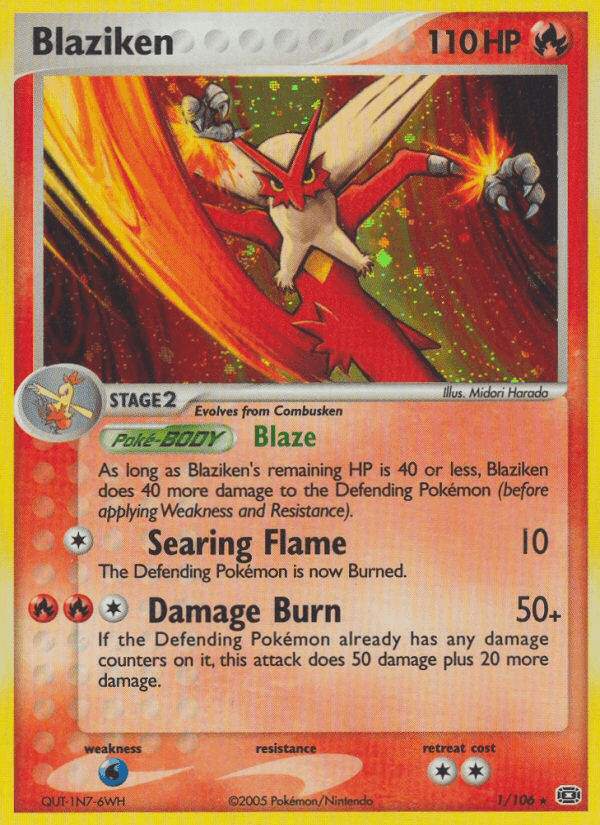 Blaziken — EX Emerald 1/106