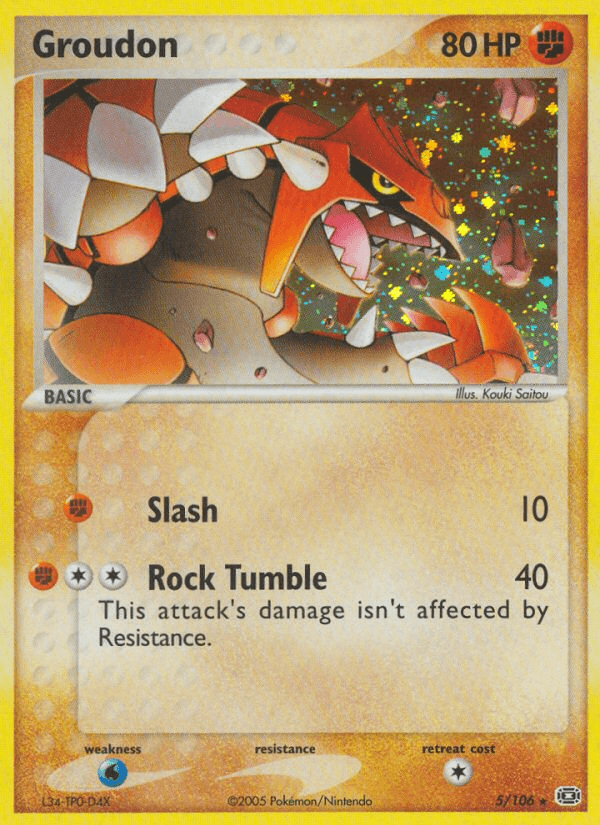 Groudon — EX Emerald 5/106