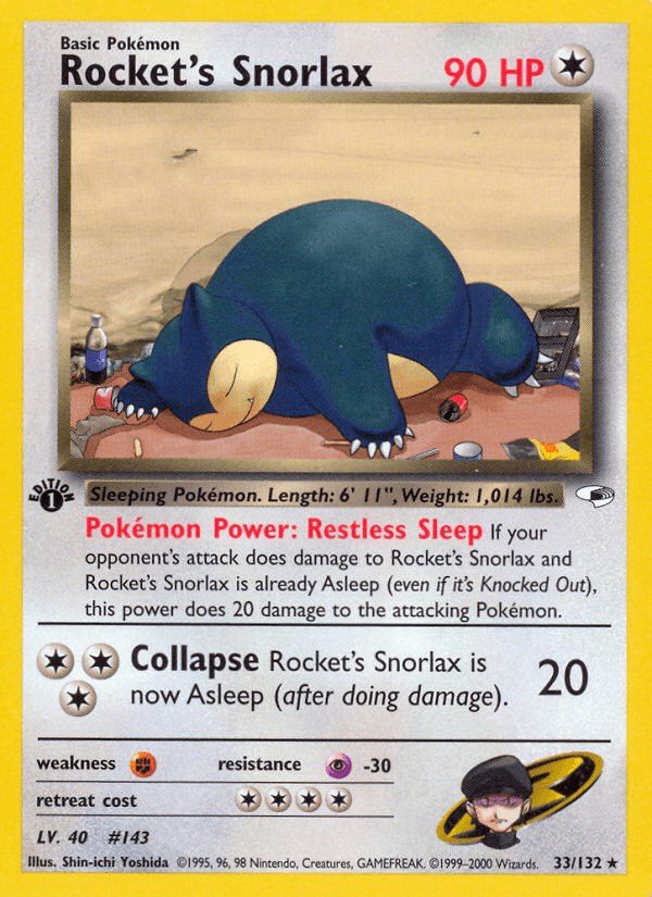 Rocket's Snorlax — Gym Heroes 33/132