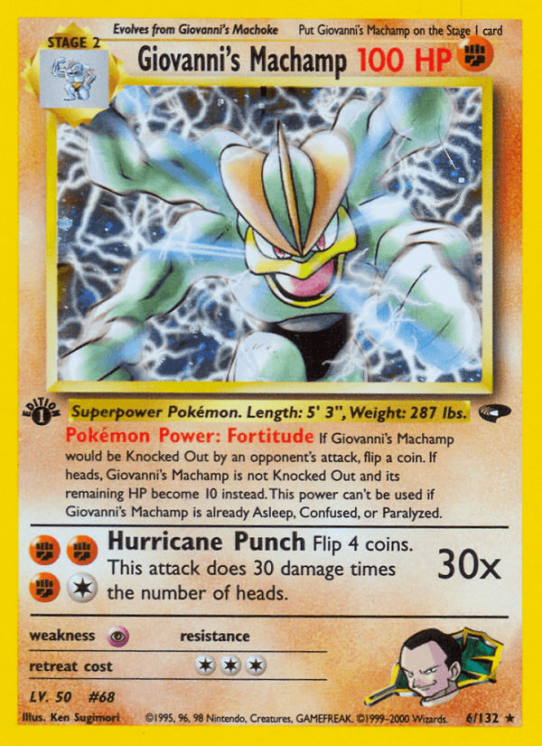 Giovanni's Machamp — Gym Challenge 6/132