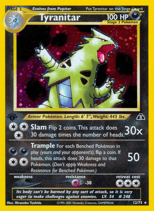 Tyranitar — Neo Discovery 12/75
