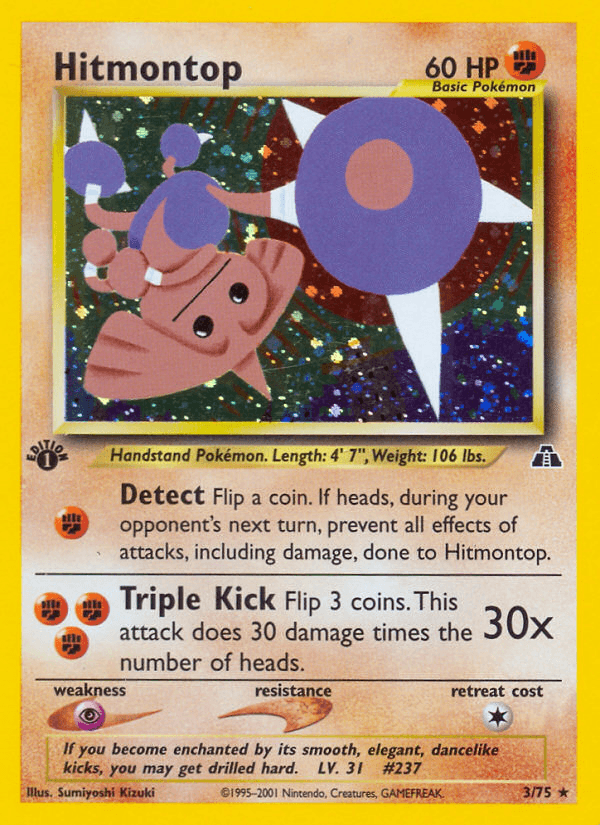 Hitmontop — Neo Discovery 3/75