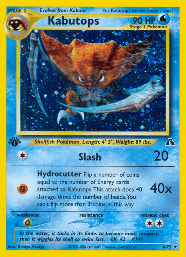 Kabutops — Neo Discovery 6/75