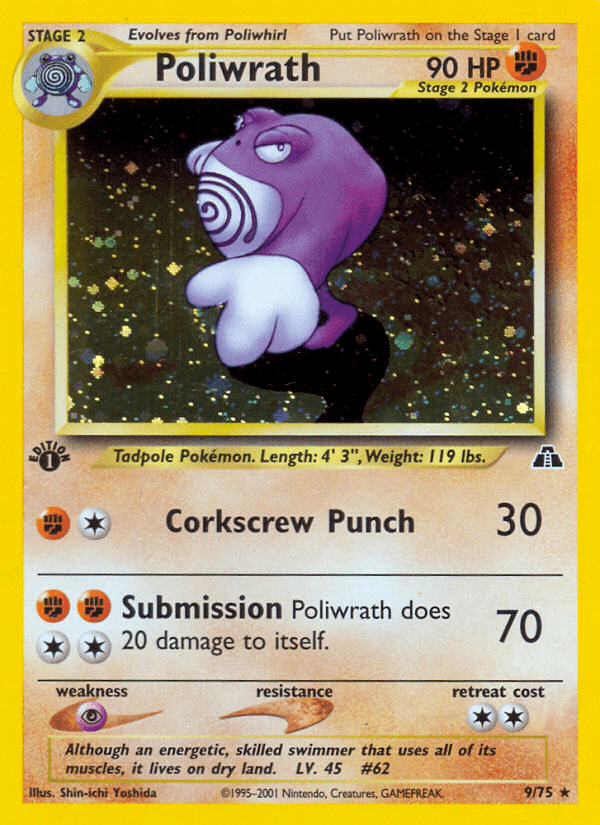 Poliwrath — Neo Discovery 9/75