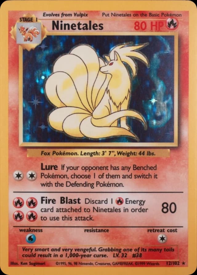 Ninetales — Base 12/102