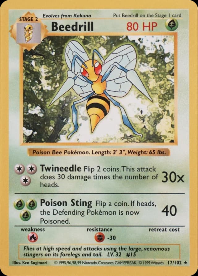 Beedrill — Base 17/102
