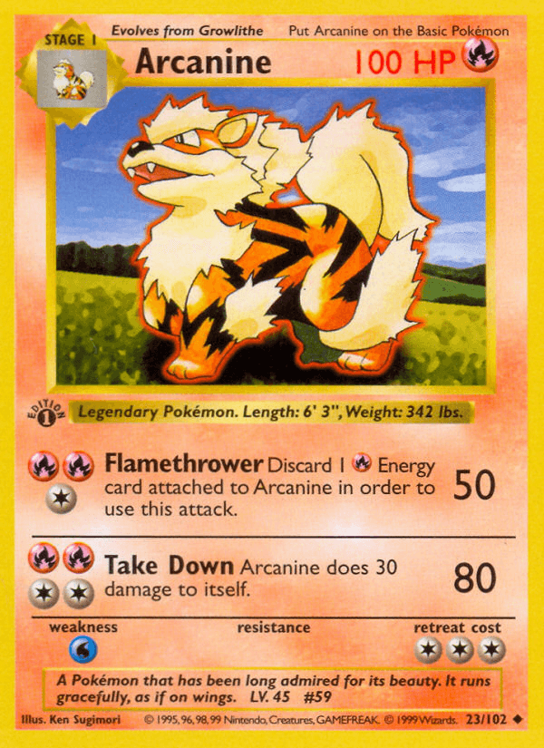 Arcanine — Base 23/102
