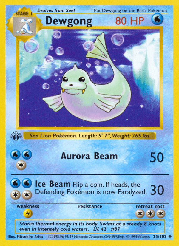Dewgong — Base 25/102