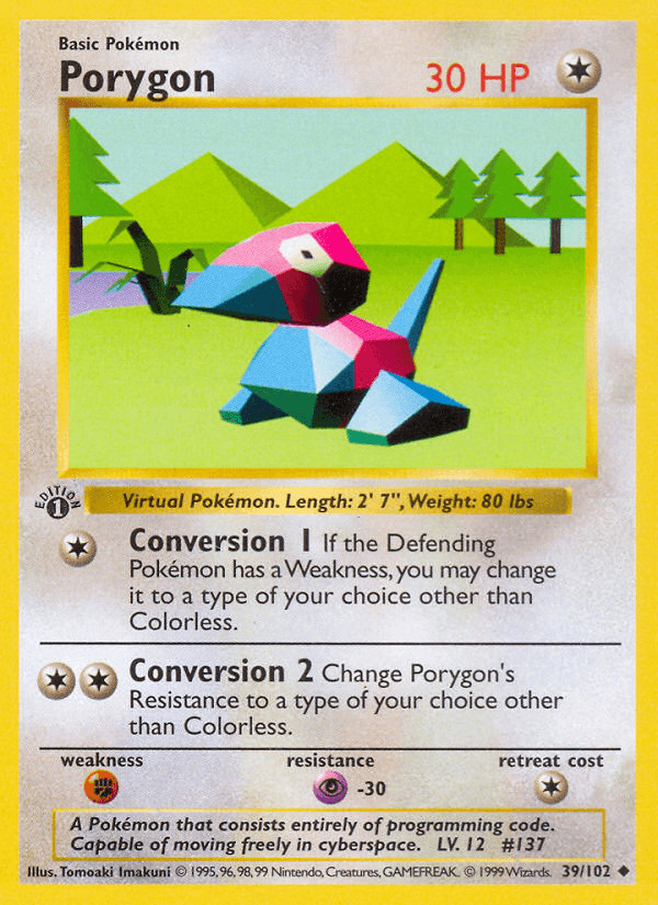 Porygon — Base 39/102