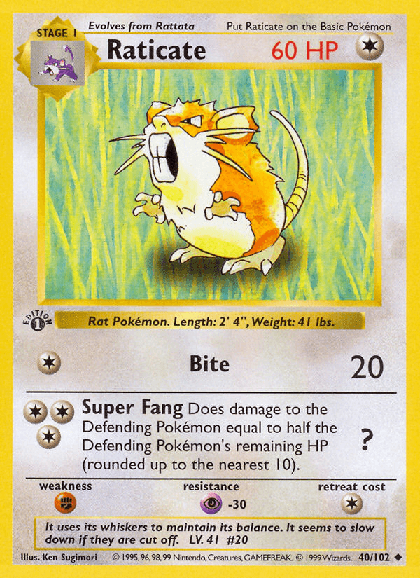 Raticate — Base 40/102