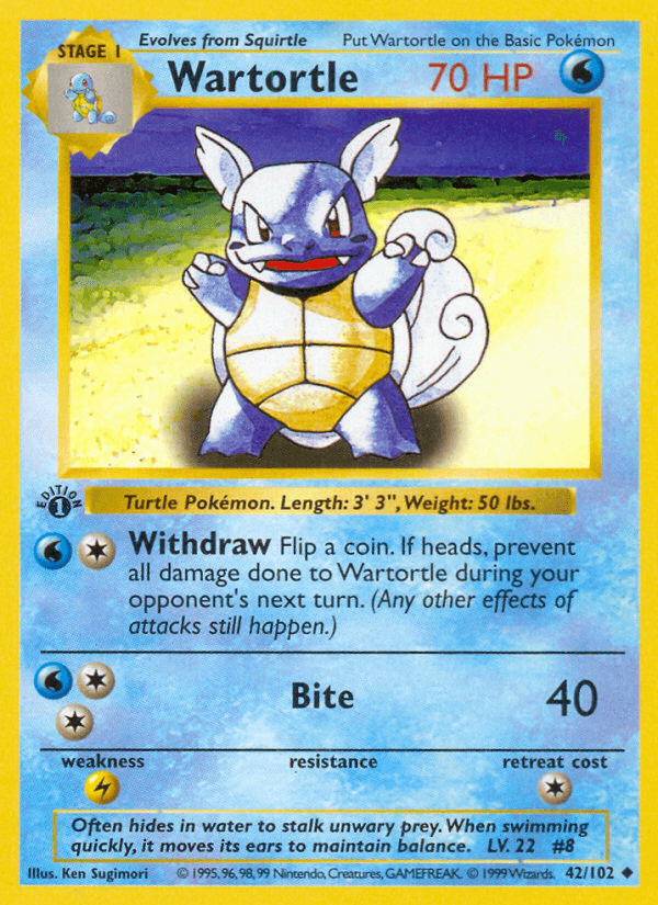 Wartortle — Base 42/102