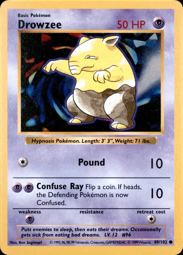 Drowzee — Base 49/102