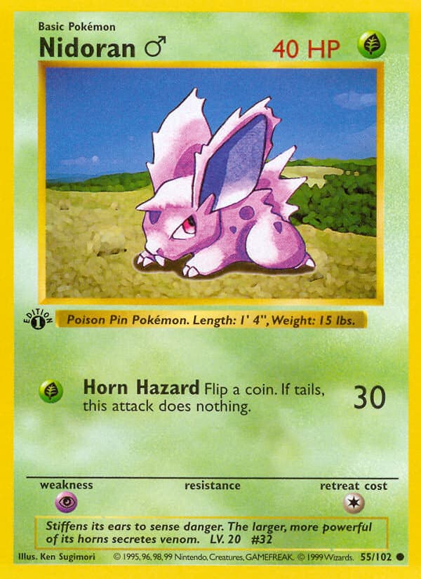 Nidoran ♂ — Base 55/102