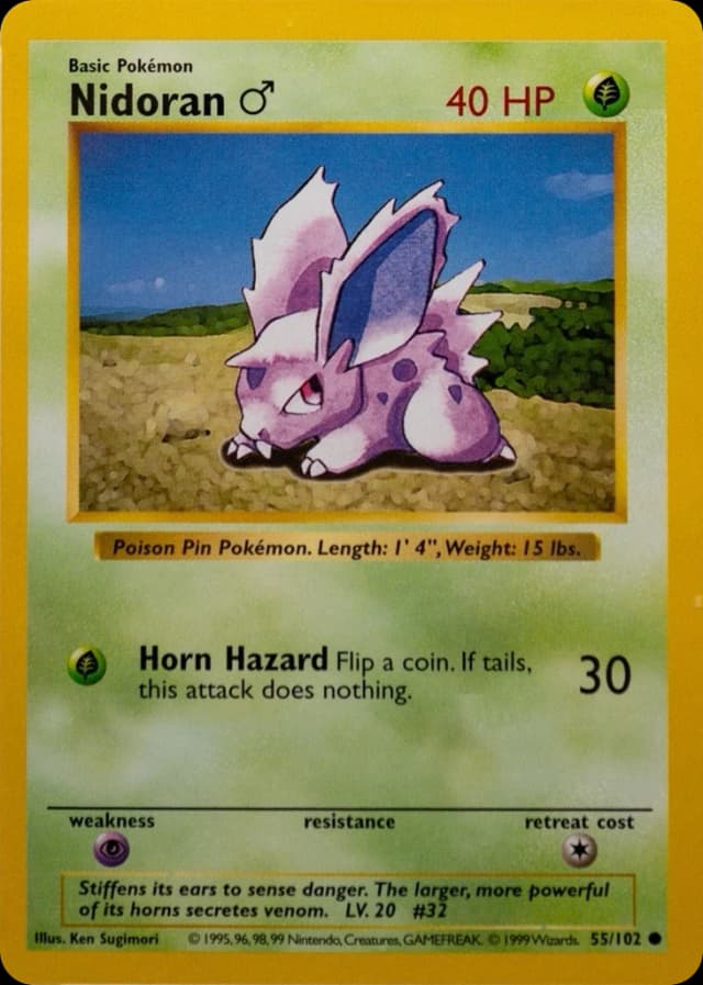 Nidoran ♂ — Base 55/102