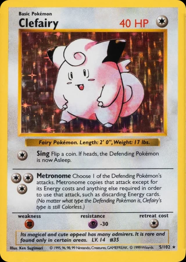 Clefairy — Base 5/102