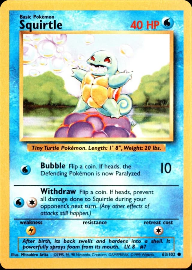 Squirtle — Base 63/102