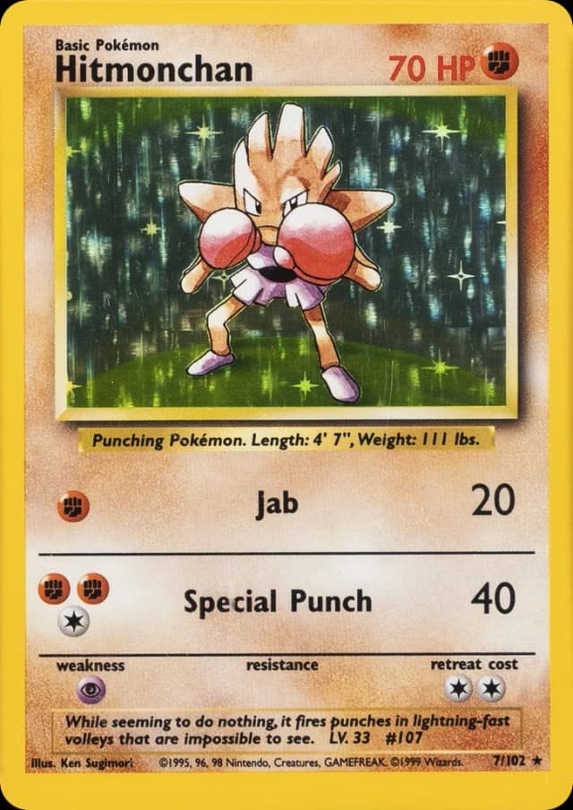 Hitmonchan — Base 7/102