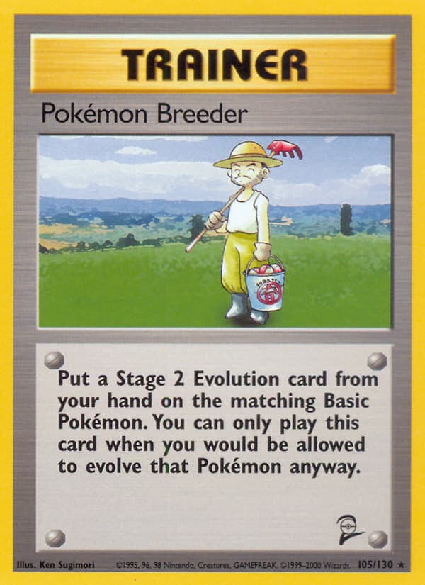 Pokémon Breeder — Base Set 2 105/130